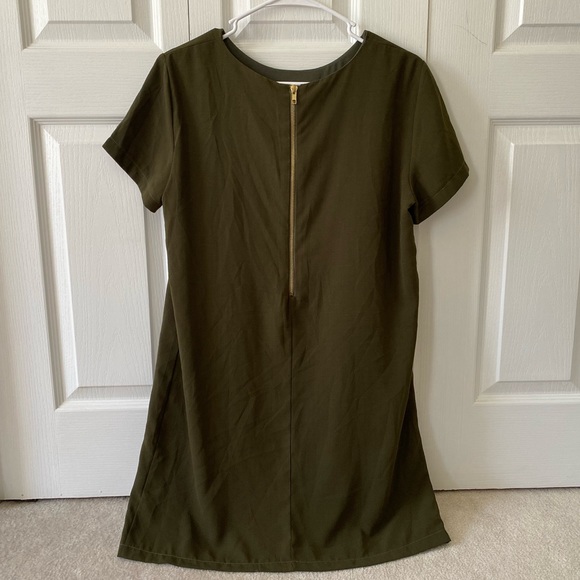 Lulu’s Shift Dress - Olive - Picture 3 of 3